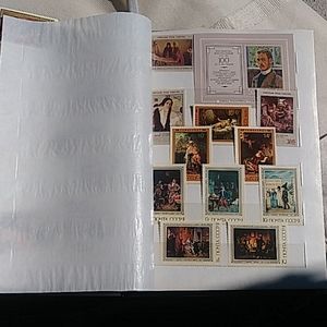 Vintage collector stamp book with stamps I…